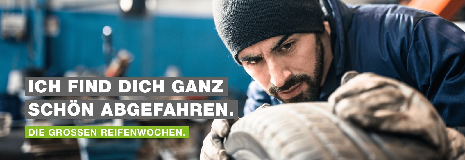 Die großen Reifenwochen – Jetzt Räderwechsel und Einlagerung buchen.