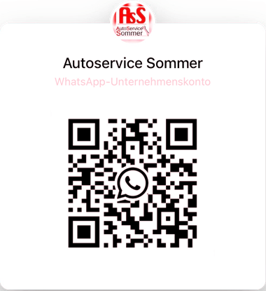 QR-Code: WhatsApp-Chat mit AutoService Sommer